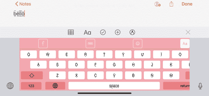 iOS Keyboard