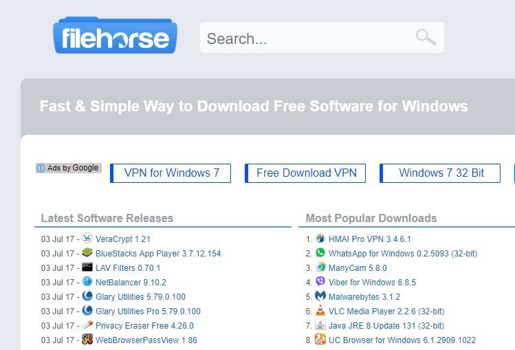 Software Download Sites