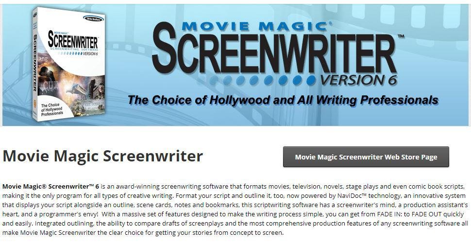 Screenwriting Software