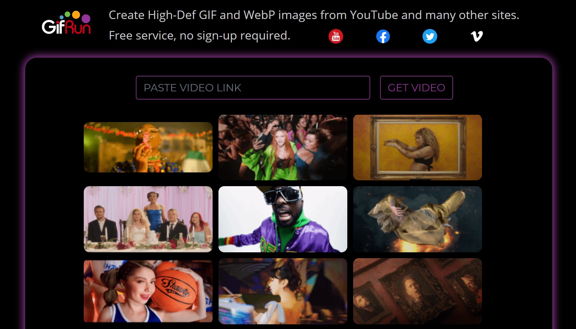 Create a GIF from YouTube Video