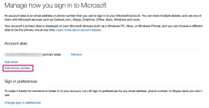 Change Phone Number Outlook