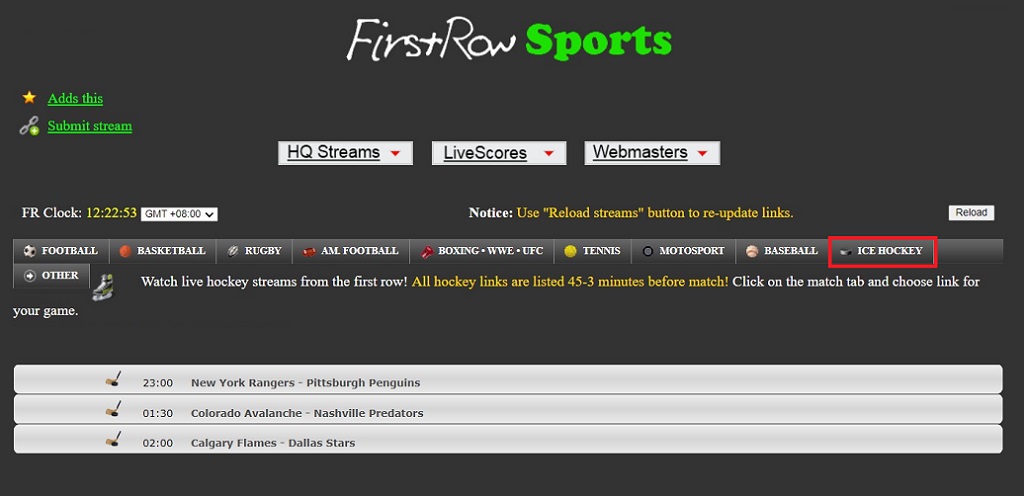 Free Sports Streaming Sites