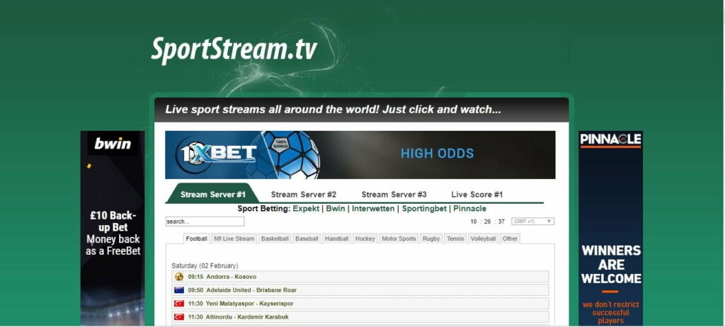 Free Sports Streaming Sites