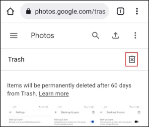 Delete All Google Photos