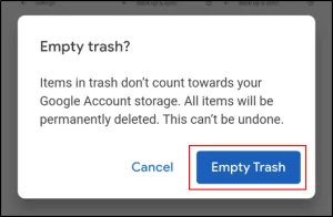 Delete All Google Photos